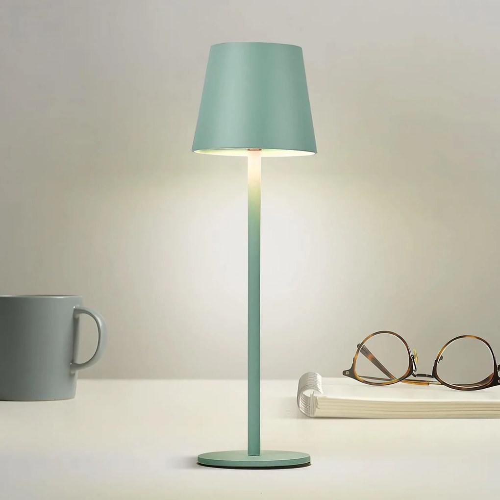 Toolight Toolight, dotyková LED nočná stolná lampa 5W, 3 farby svetla, USB napájanie, APP1368-T GREEN, svetlá zelená, OSW-08630