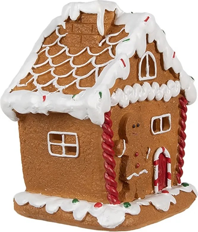 Vianočná perníková chalúpka s Led svetielkami Gingerbread House - 11*9*13 cm