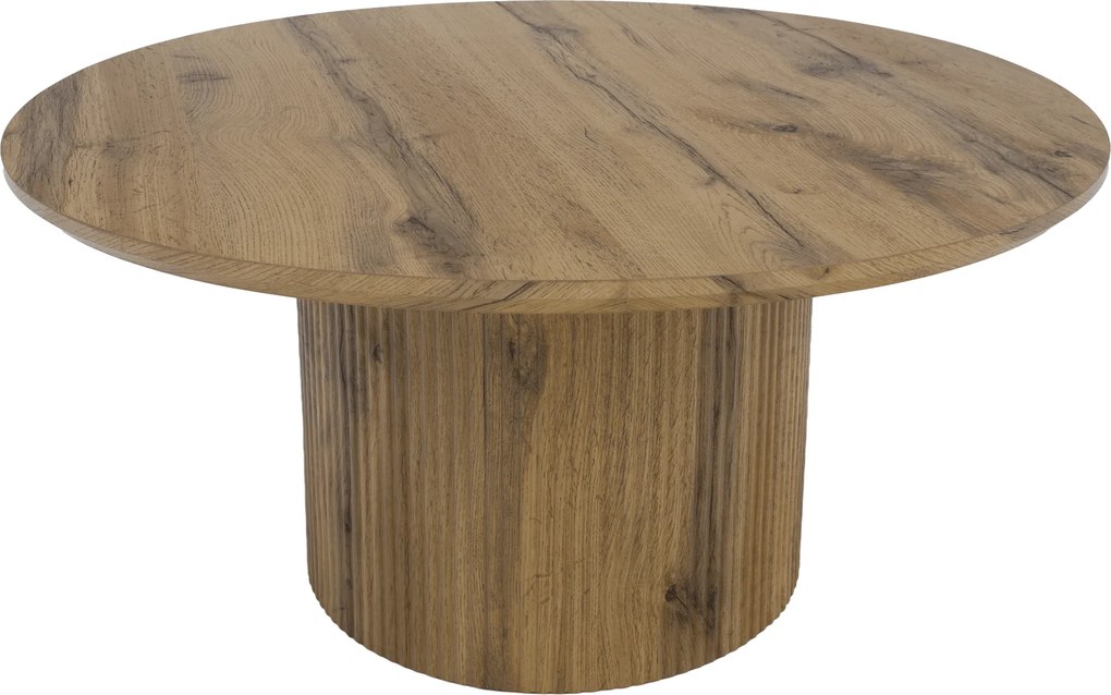 Konferenčný stolík, dub, priemer 80 cm, MAHIR TYP 2