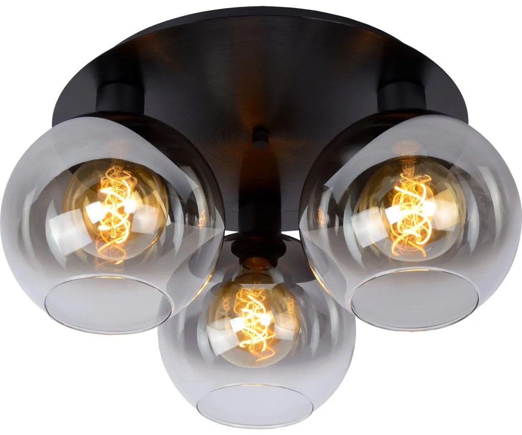 Lucide 74114/03/30 - Stropné svietidlo MARIUS 3xE27/40W/230V čierna