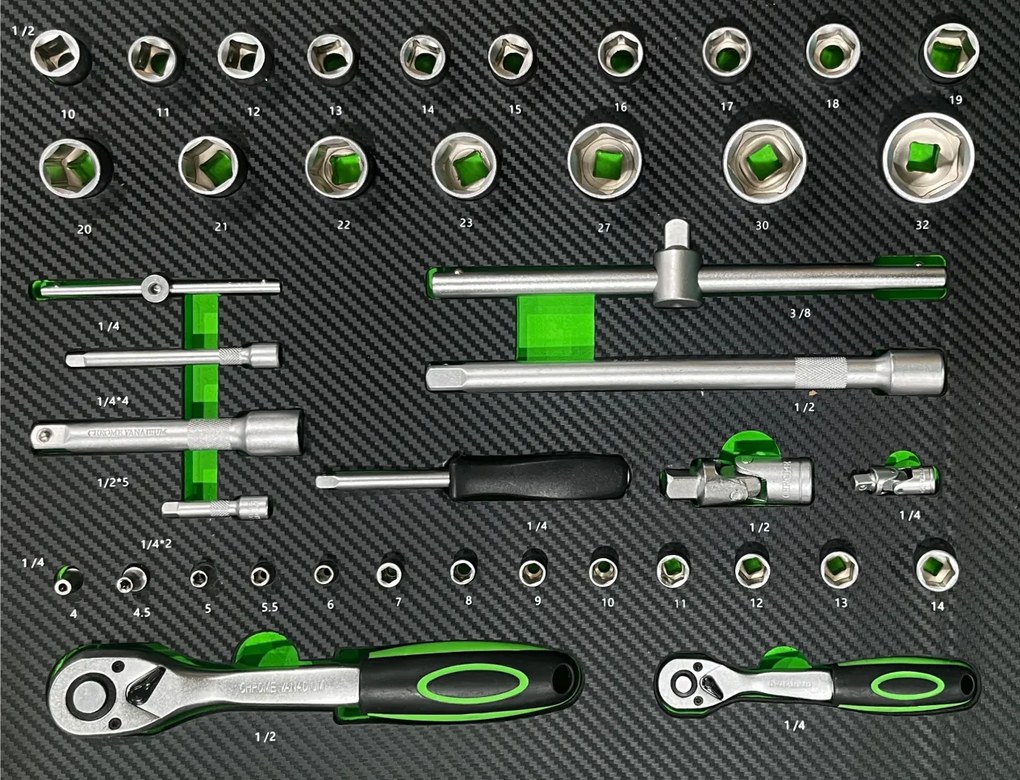 Kovový pojazdný dielenský vozík s 263 nástrojmi a 7 zásuvkami BestBerg BBTC-703T / SPCC steel