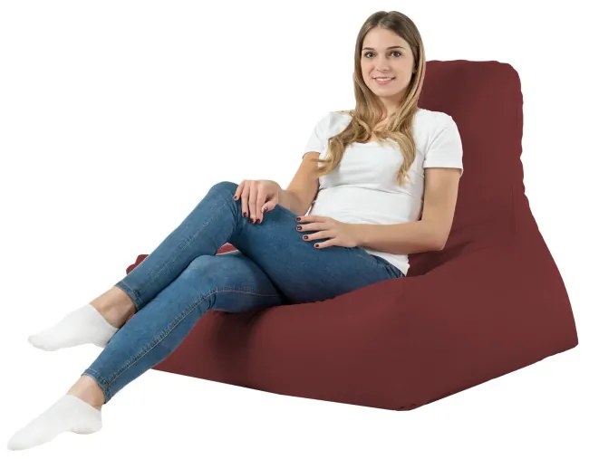 Kreslo Bali ekokoža bordové