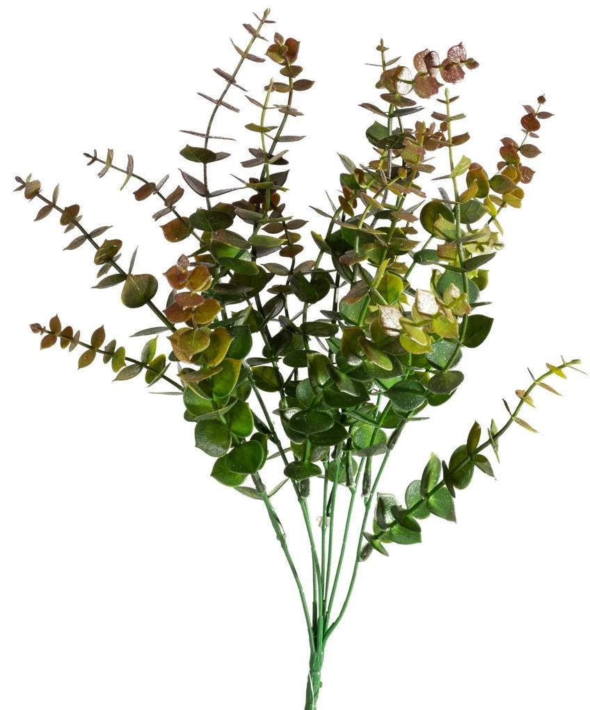 Dekoračný kvet 40 cm, s listami 26 cm zelená