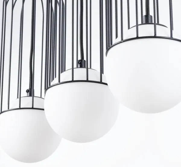 Sollux SL.1334 - Luster na lanku BRINA 3xG9/8W/230V čierna