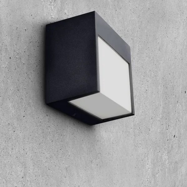 Brilagi - LED Vonkajšie nástenné svietidlo TERNI LED/12W/230V čierna IP44