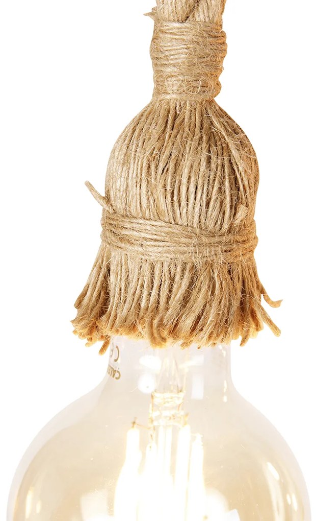 Inteligentné závesné svietidlo čierne 6-žiarovkové vrátane Wifi G95 - Plural