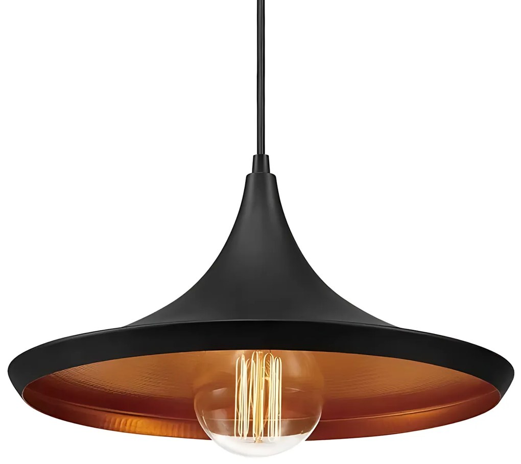 Toolight Toolight, závesné stropné svietidlo Costa C 1xE27 APP081-1CP, čierna, OSW-00118