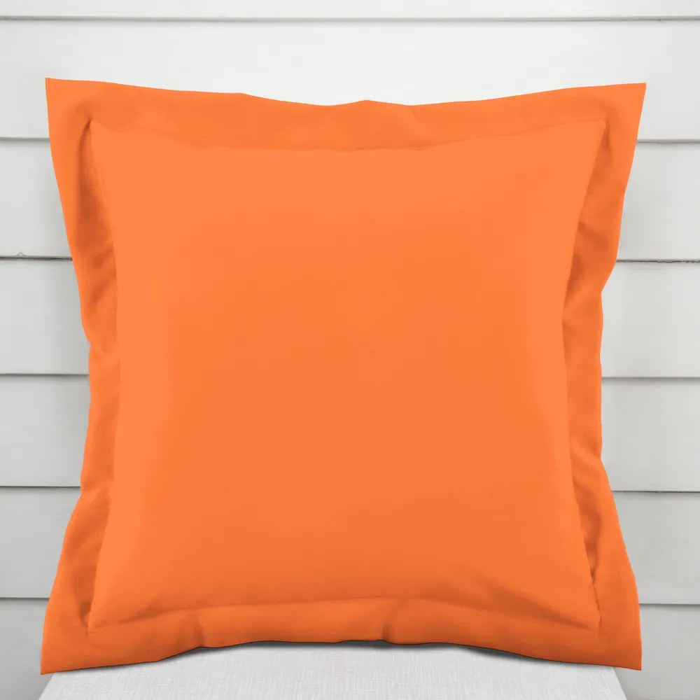 Biante Dekoračná obliečka na vankúš s lemom Rongo RG-035 Oranžová 45 x 45 cm
