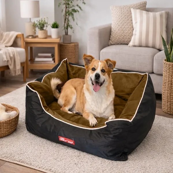 Pelech pre psa / mačku L - hnedo-čierny