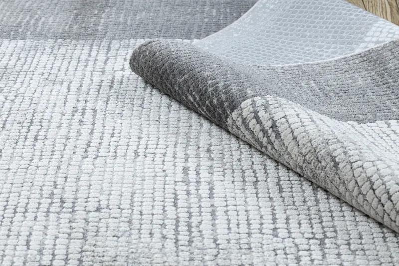Moderný koberec NOBLE 9730 65 vzor rámu vintage - Štrukturálny, dve vrstvy rúna, krémová sivá Veľkosť: 140x190 cm