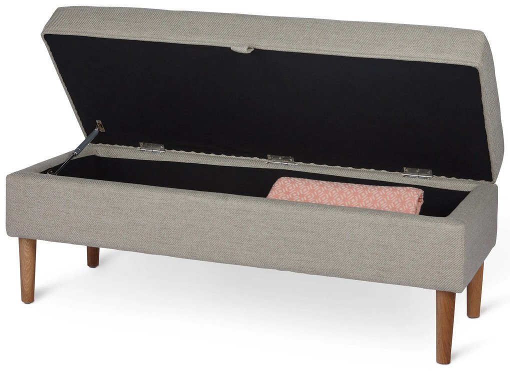 Čalúnená lavica s úložným priestorom