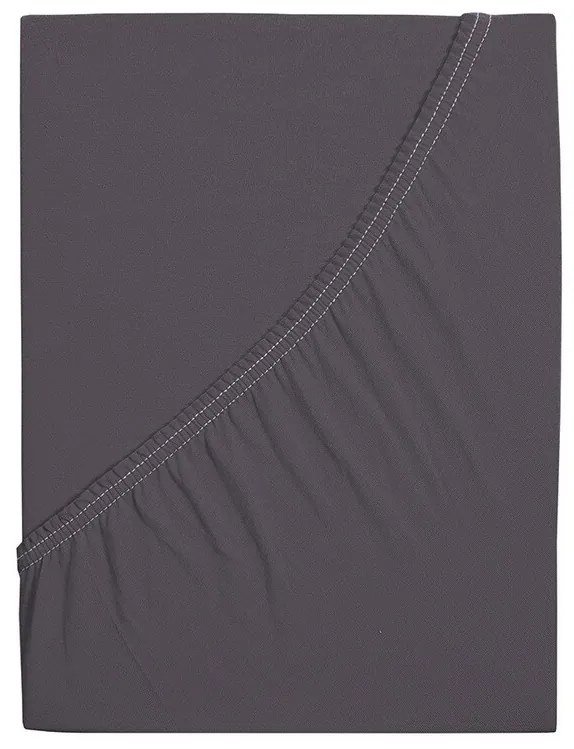 4Home jersey prestieradlo Ideál antracit, 90 x 200 cm