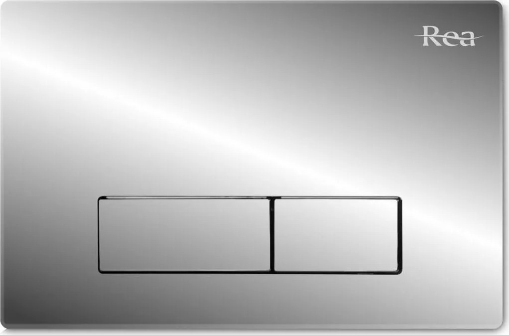 Ovládacie tlačidlo splachovadla - chrómové - dvojčinné - plastové - typ H