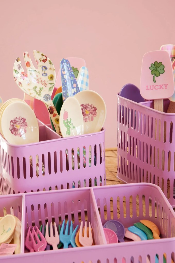 rice Kovový stojan s priehradkami Pink
