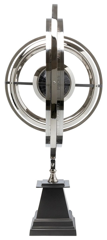 Armillary dekorácia sivo-strieborná 82 cm