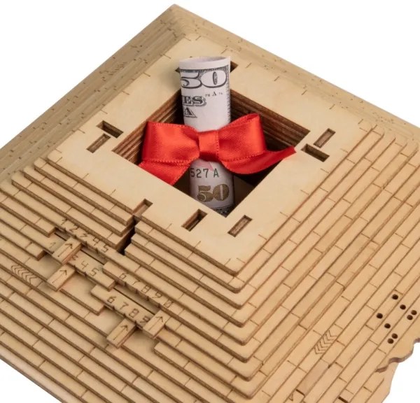 EscapeWelt - 3D drevená mechanická skladačka hlavolamu Pyramída