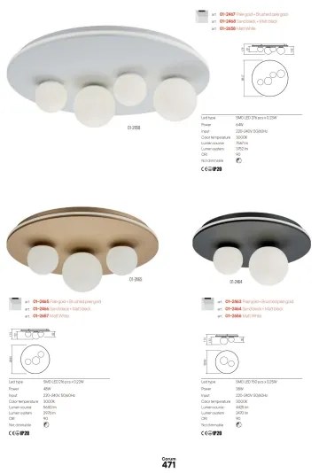 Redo 01-2657 - LED stropné svietidlo CORUM LED/48W/230V 3000K CRI 90 biela