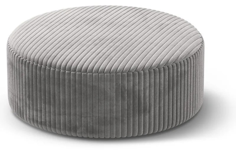 Svetlosivý menčestrový taburet Dia – Micadoni