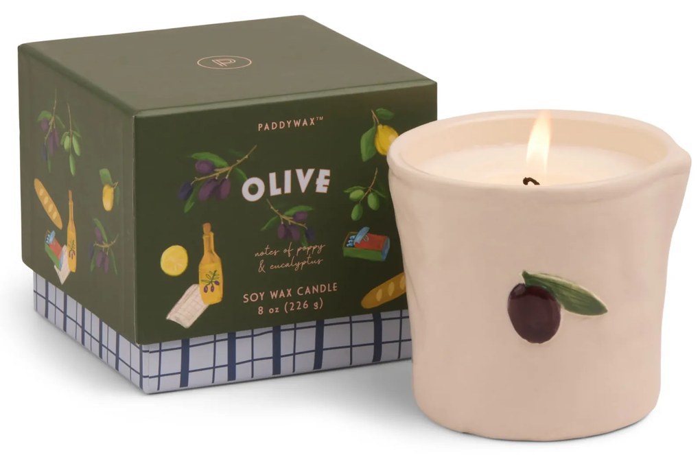 Paddywax Vonná sviečka Bistro Fig / Olive 226 g