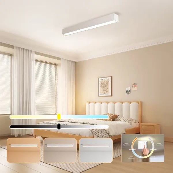 Immax NEO 07258L - LED Stmievateľné svietidlo LUNGO 29W/230V Wi-Fi Tuya biela + DO