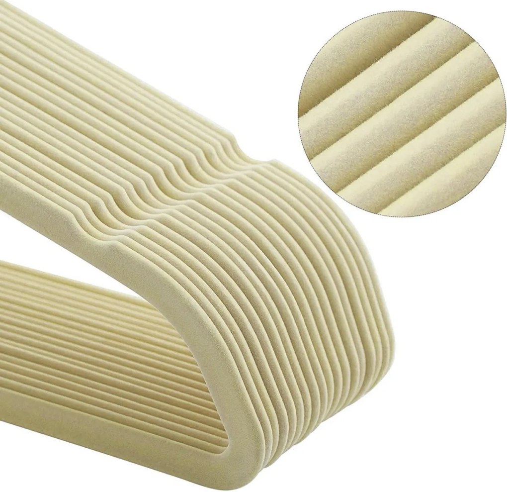 Set 20 ramínek oblečení Loras béžový