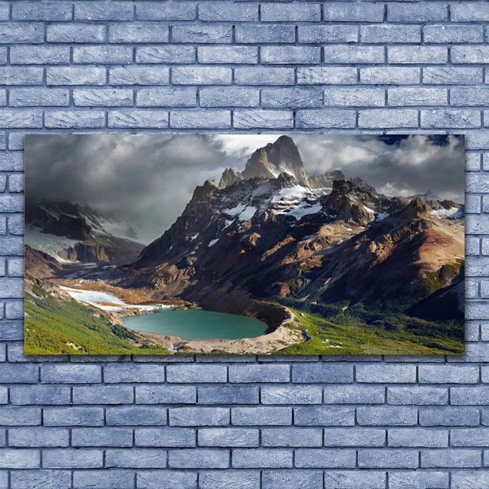 Obraz na akrylátovom skle Hora záliv krajina 120x60 cm