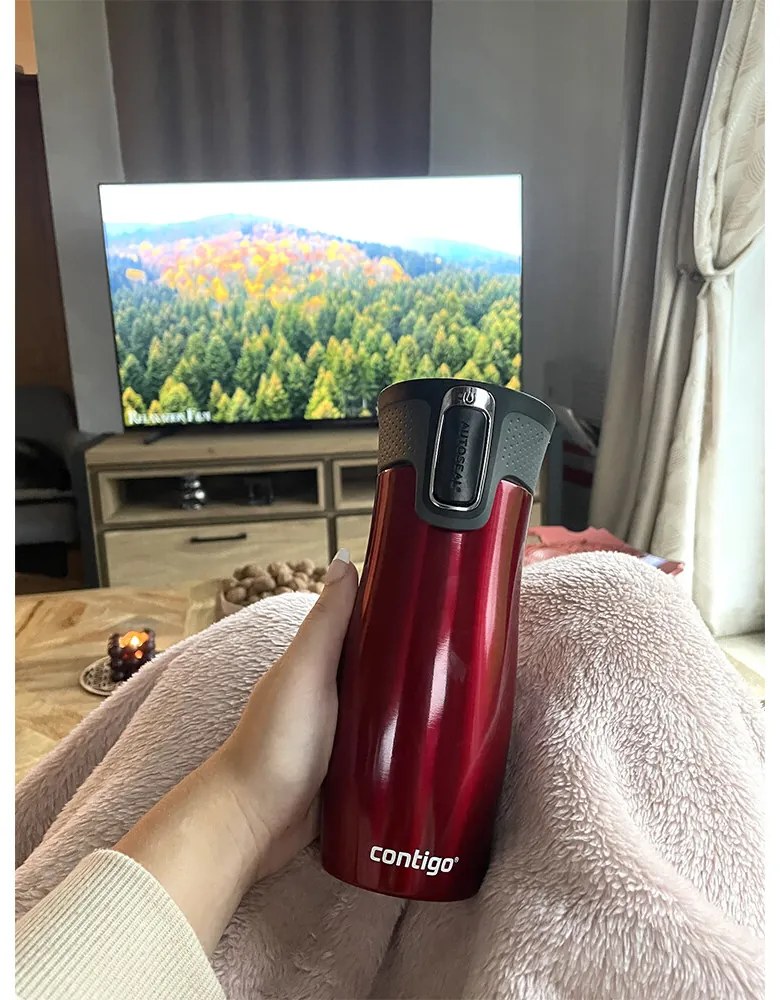 Termoska Contigo West Loop 470 ml červená