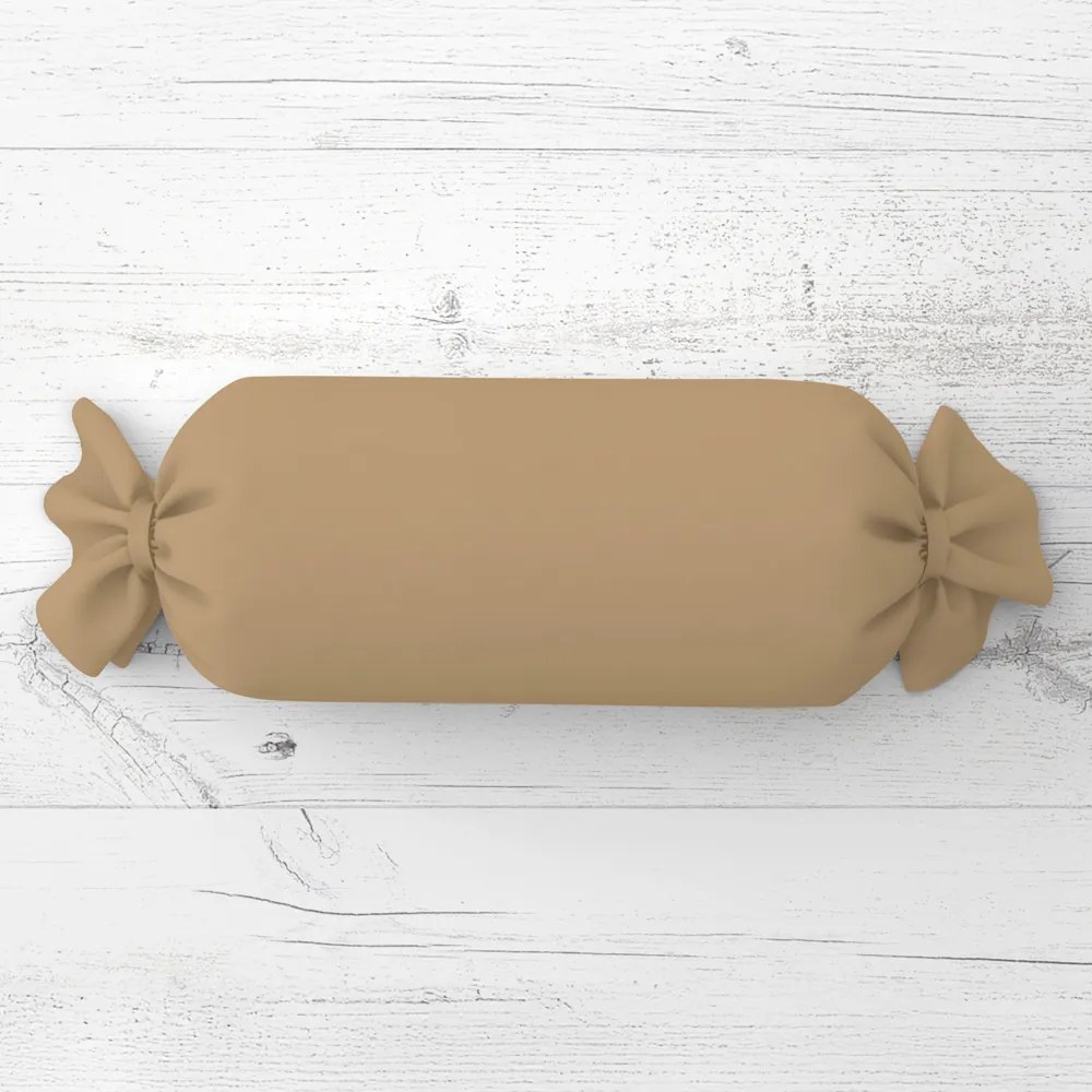 Biante Vankúš valec bonbon Rongo RG-040 Kávový hnedý 15x40 cm