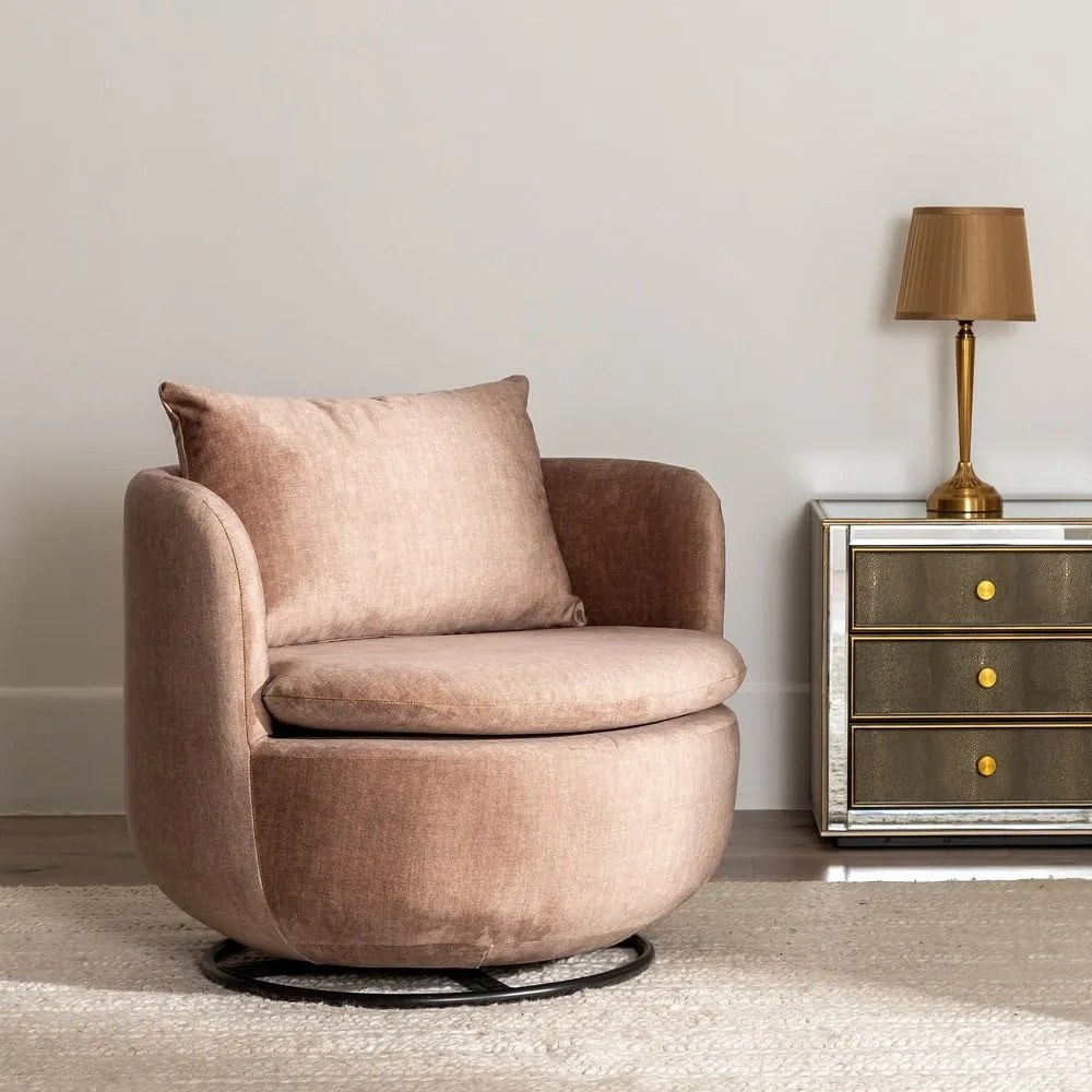 Svetlohnedé kreslo – Ixia