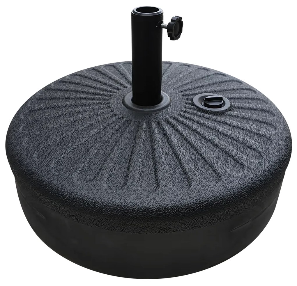 Podstavec pod slnečník Houseland Bixi 56 cm čierny