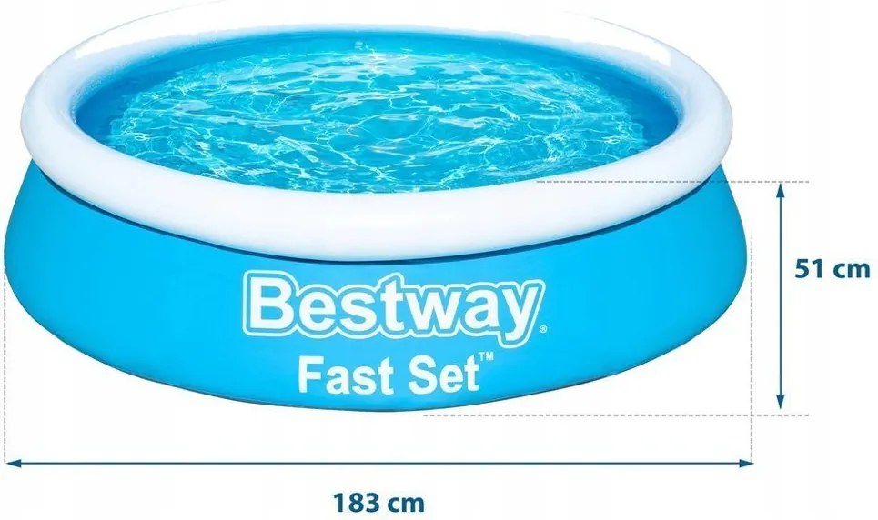 LEAN Záhradný detský expanzný bazén 183 x 51 cm