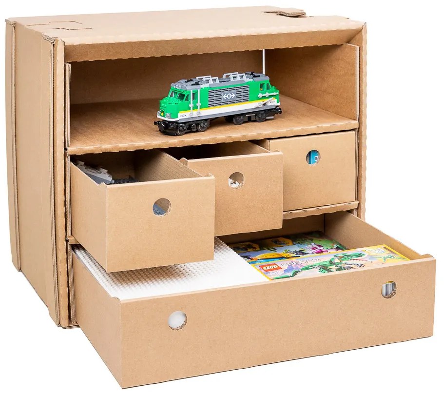 KARTON PAK 2. akosť - Úložné boxy na oblečenie, organizéry do skrine EKO KARTON 18x40x13cm - zásuvka