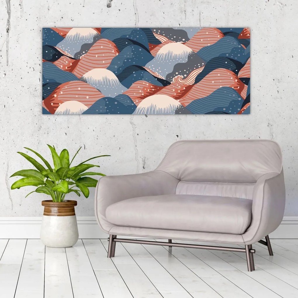 Obraz - Japonské vlny (120x50 cm)