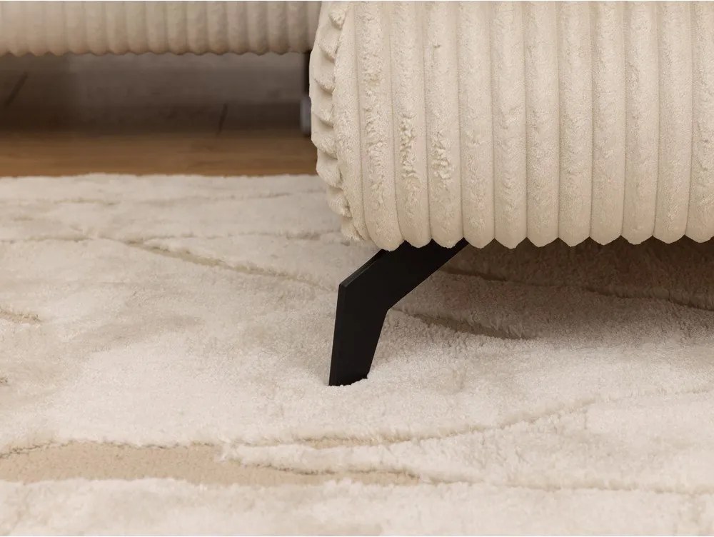 Béžová menčestrová rohová pohovka (pravý roh/do L) Marbeya – Ropez