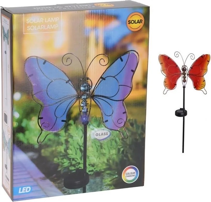 LED zápich Motýľ – ohnivý 106 cm