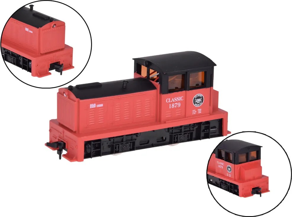 JOKOMISIADA Elektrická vláčiková súprava s klasickou lokomotívou a riadiacou jednotkou H0 1:87 RC0652