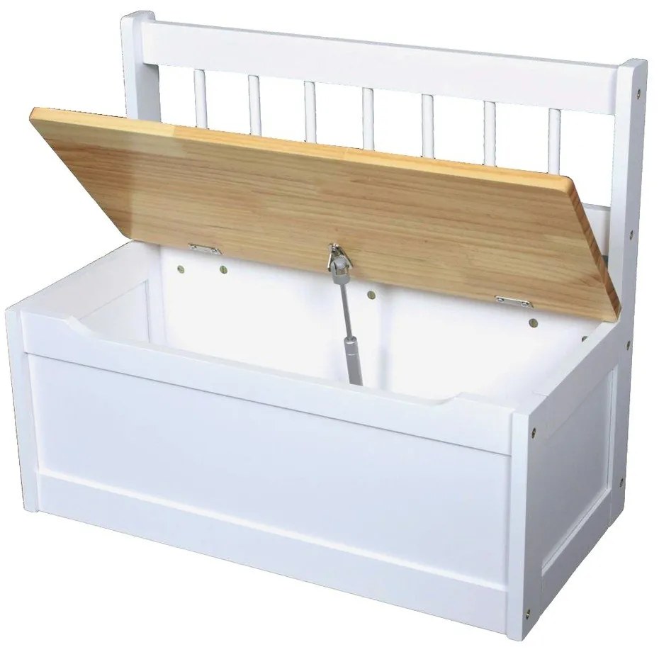 Biela detská lavica – Deco Pleasure