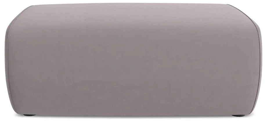 Zamatová podnožka v levanduľovej farbe Kapua – Makamii