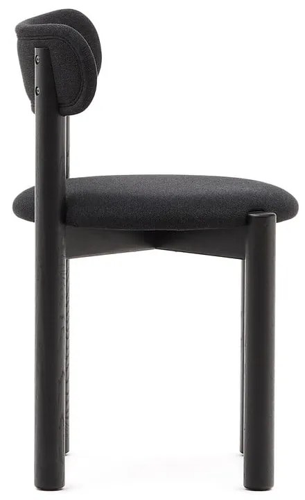 Čierne jedálenské stoličky z dubového dreva v súprave 2 ks Nebai – Kave Home