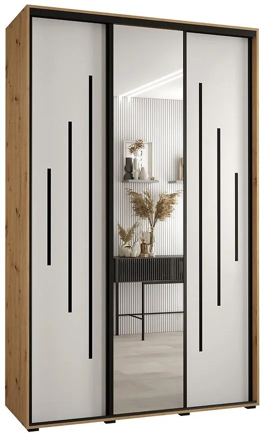 Skriňa 45 Canaris 13 150 artisan/biela/čierna