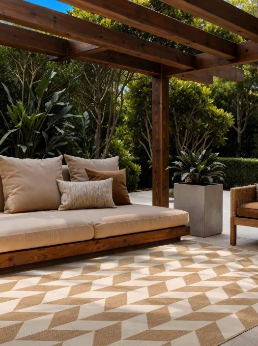 Koberec Ted Baker Haringey Terrick naturálny / biely