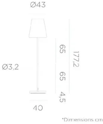 Lola Slim 180 exteriérová lampa