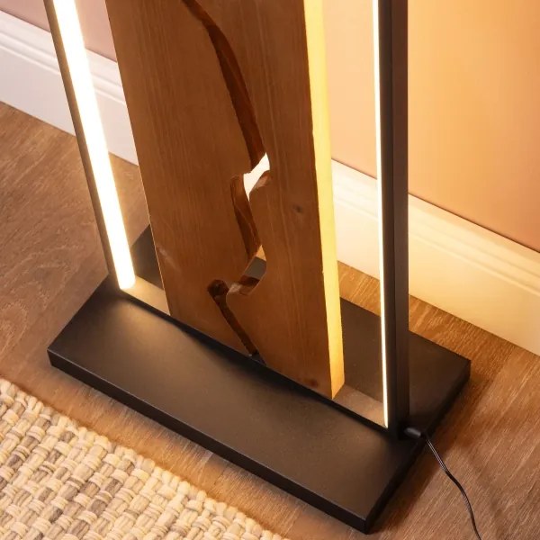 Brilliant - LED stojacia lampa THUNDER LED/18W/230V borovica