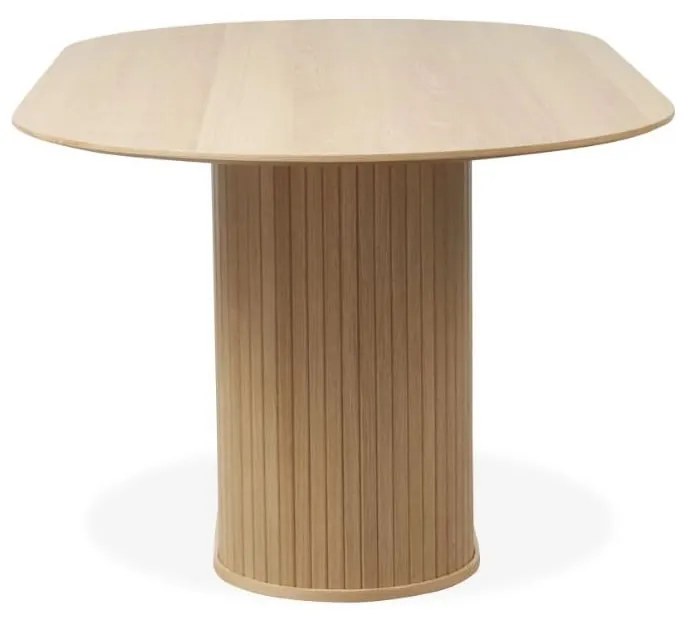 Jedálenský stôl s doskou v dubovom dekore 95x180 cm Nola – Unique Furniture