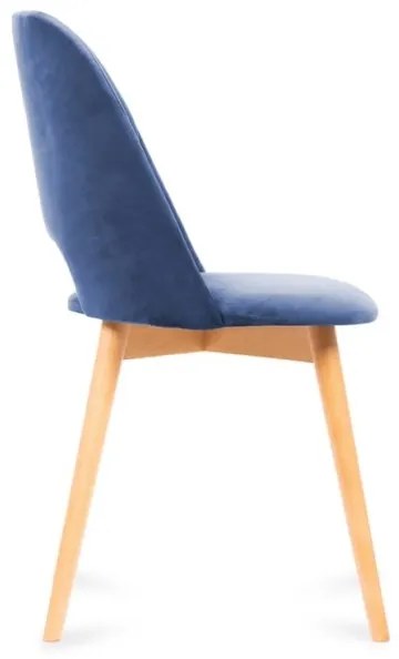 Jedálenská stolička TINO 86x48 cm tmavomodrá/svetlý dub