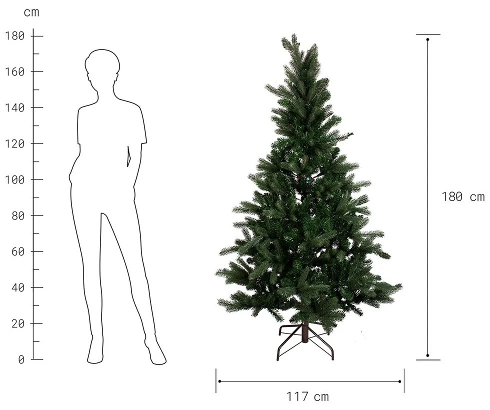 TREE OF THE MONTH Vianočný stromček 180 cm - zelená