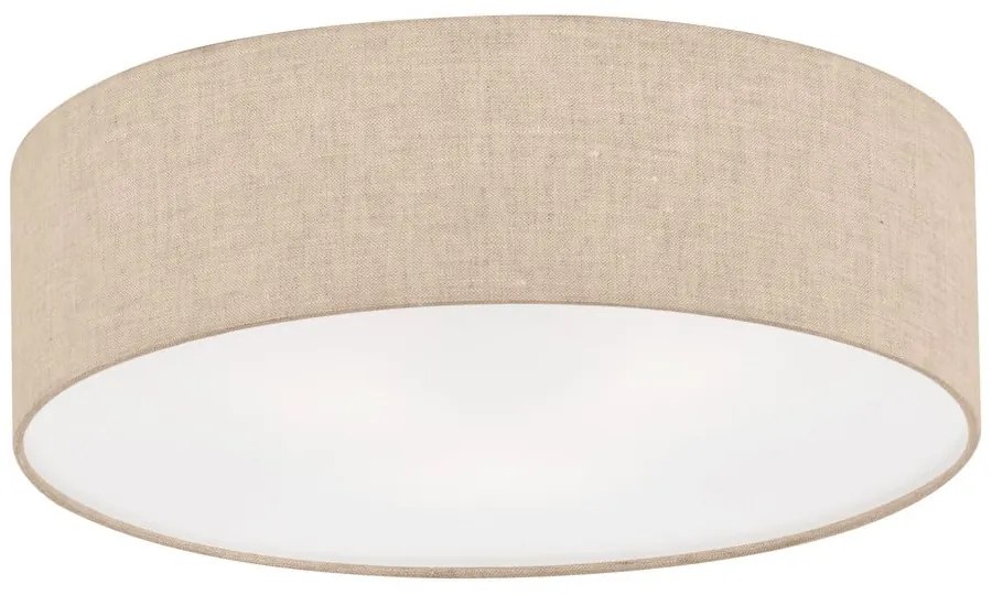 Béžové stropné svietidlo s textilným tienidlom ø 40 cm Thor – Fischer & Honsel