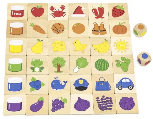 Sada na učenie farieb Viga 44505 Puzzle