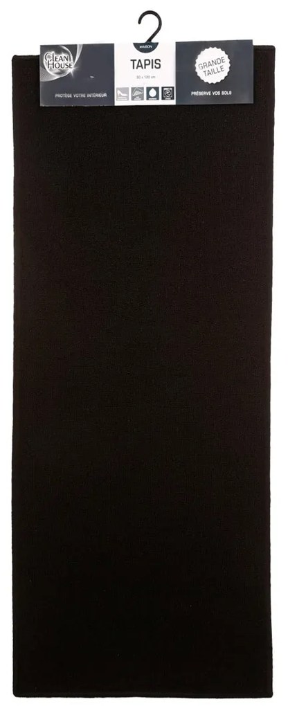 5five Simply Smart Predložka do kúpeľne Five, 50x120 cm, čierna