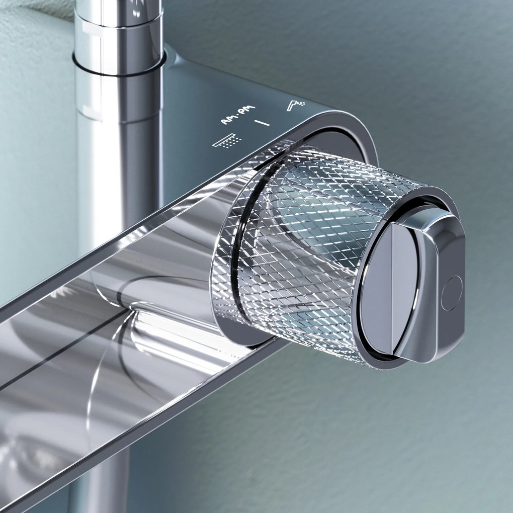 Sprchový systém AM.PM X-Joy F0785A600 s poličkovou batériou, chróm